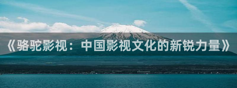 酷客免费影院2025：《骆驼影视：中国影视文化的新锐力量》